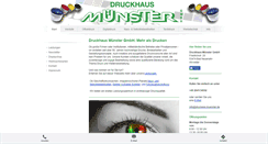 Desktop Screenshot of druckerei-muenster.de