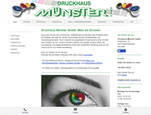 Tablet Screenshot of druckerei-muenster.de